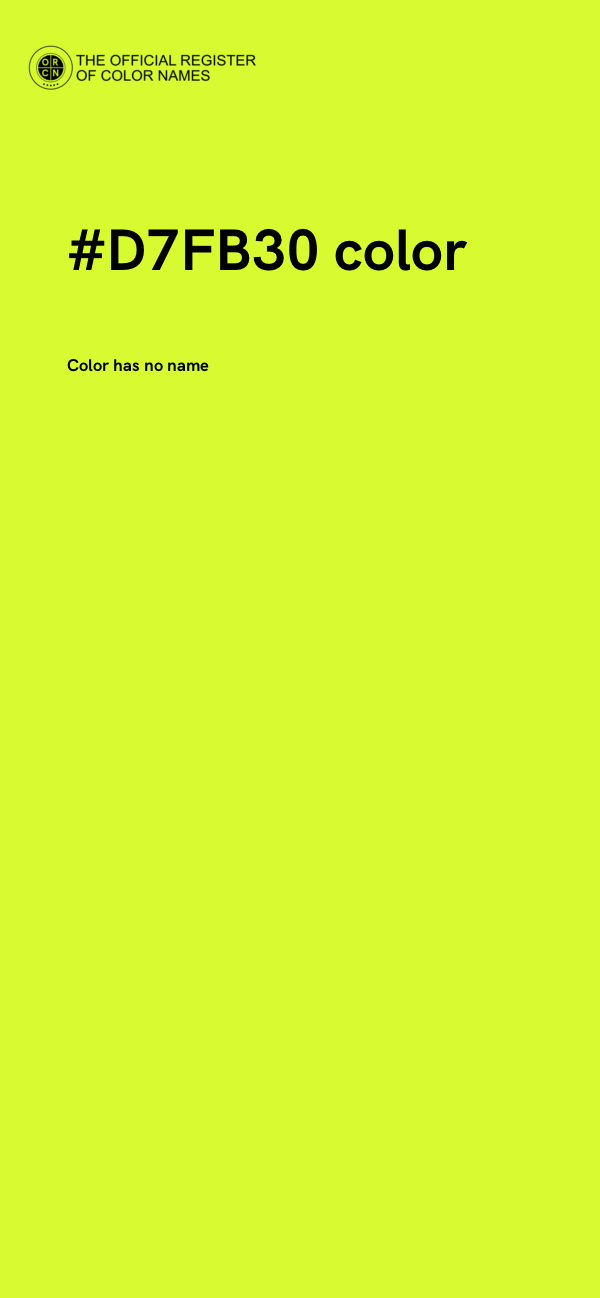 #D7FB30 color image