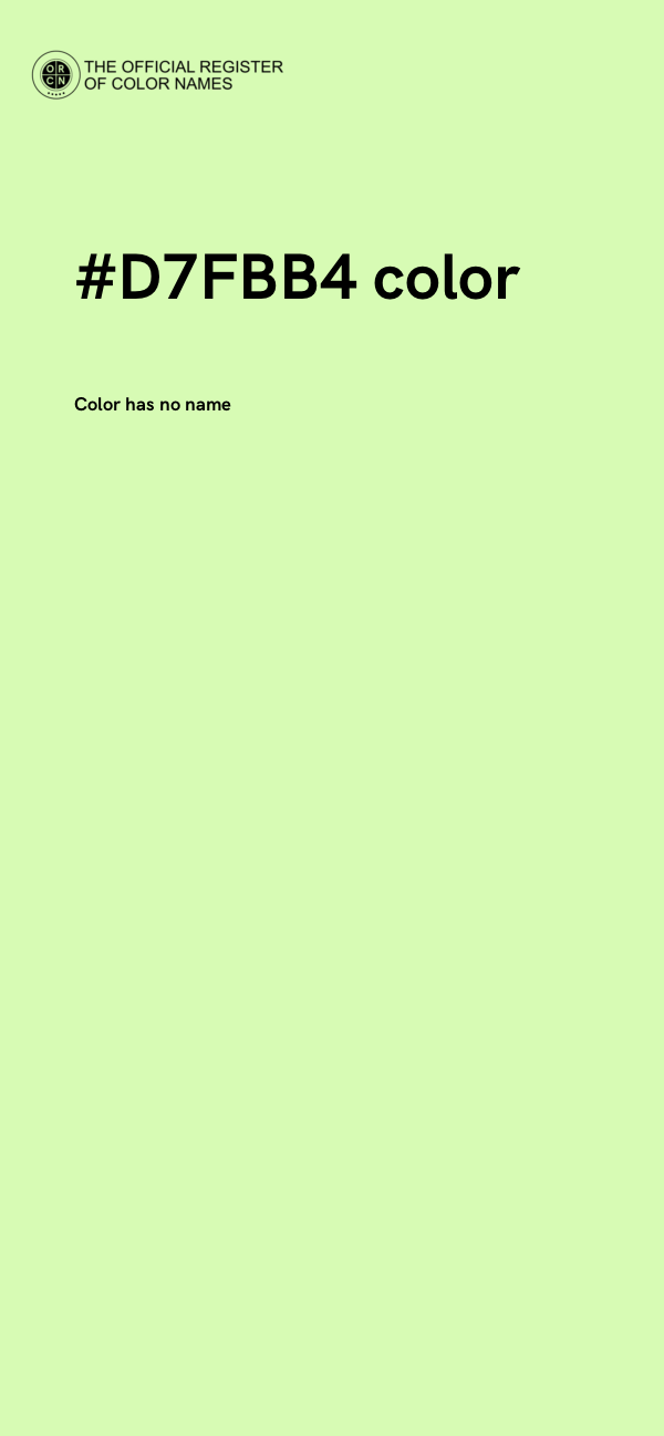#D7FBB4 color image