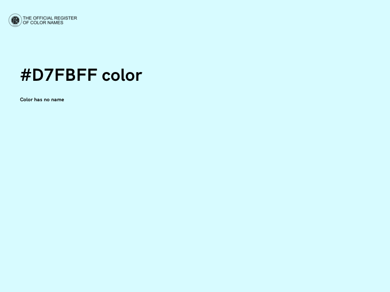 #D7FBFF color image