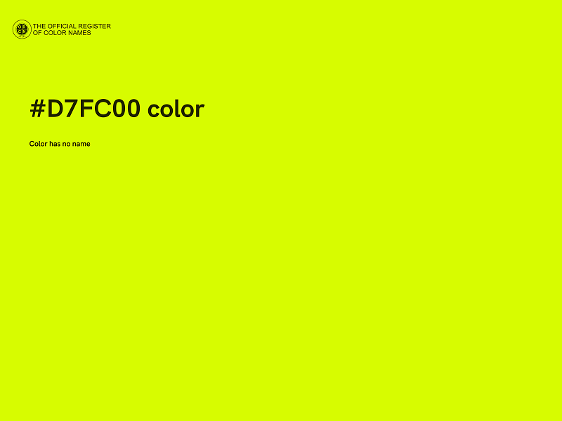 #D7FC00 color image