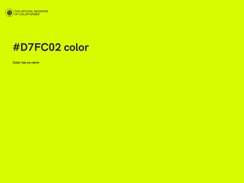 #D7FC02 color image