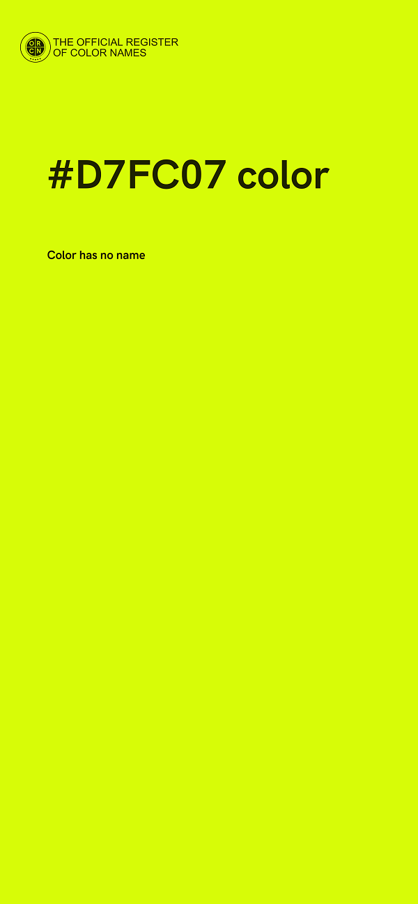 #D7FC07 color image