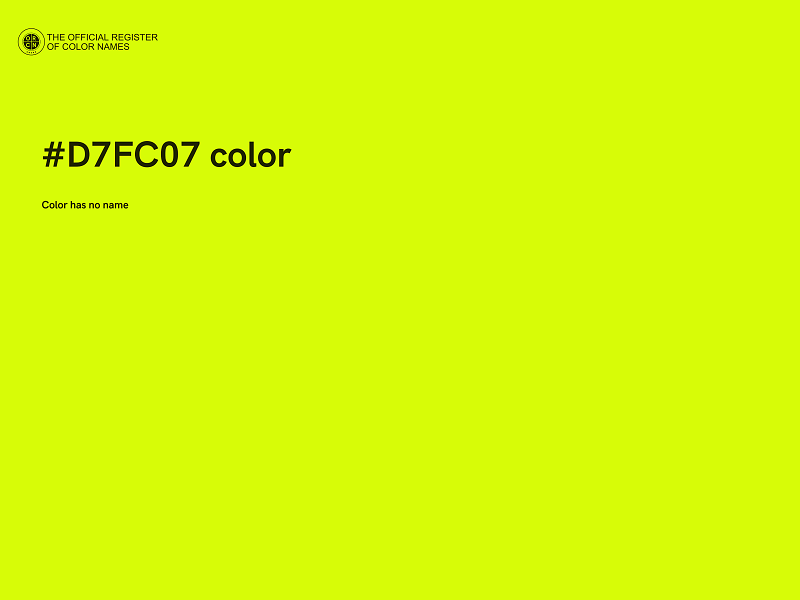 #D7FC07 color image