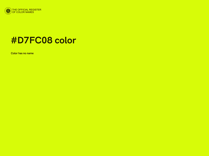 #D7FC08 color image