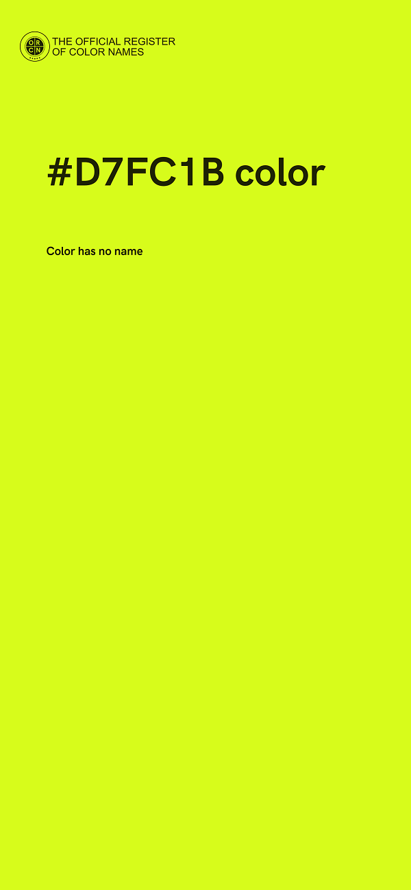 #D7FC1B color image