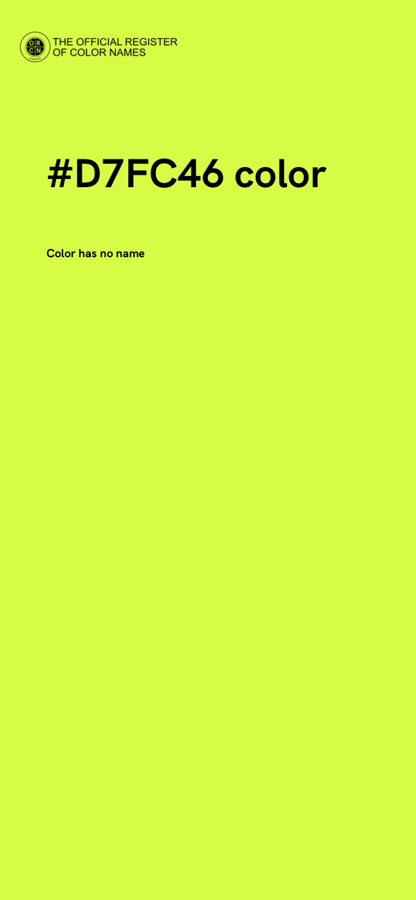 #D7FC46 color image
