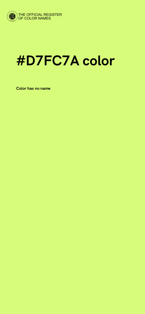 #D7FC7A color image