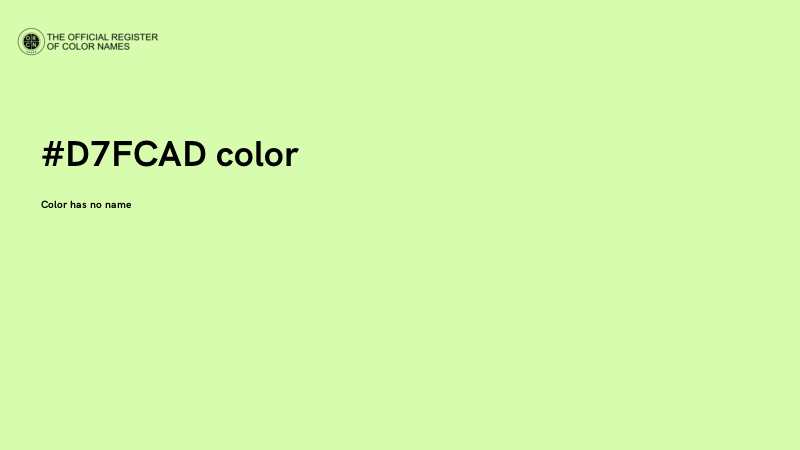#D7FCAD color image