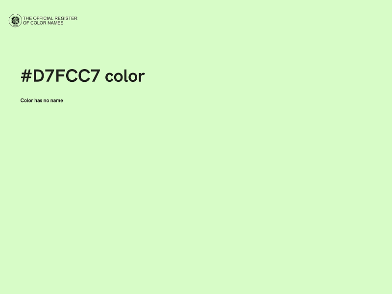 #D7FCC7 color image