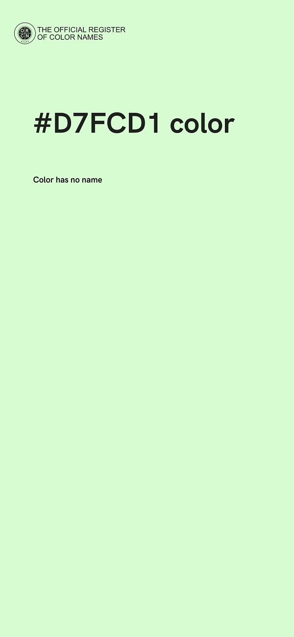 #D7FCD1 color image