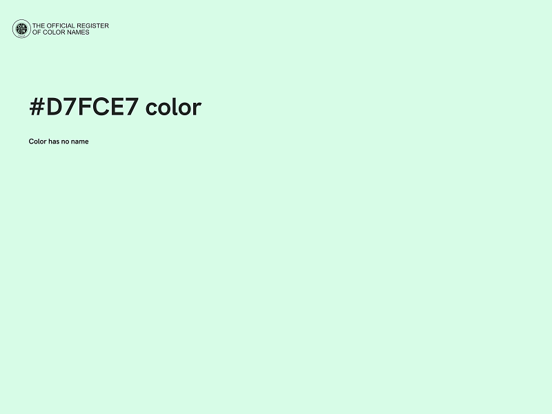 #D7FCE7 color image