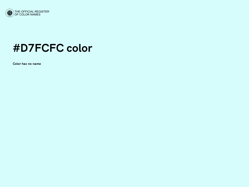 #D7FCFC color image