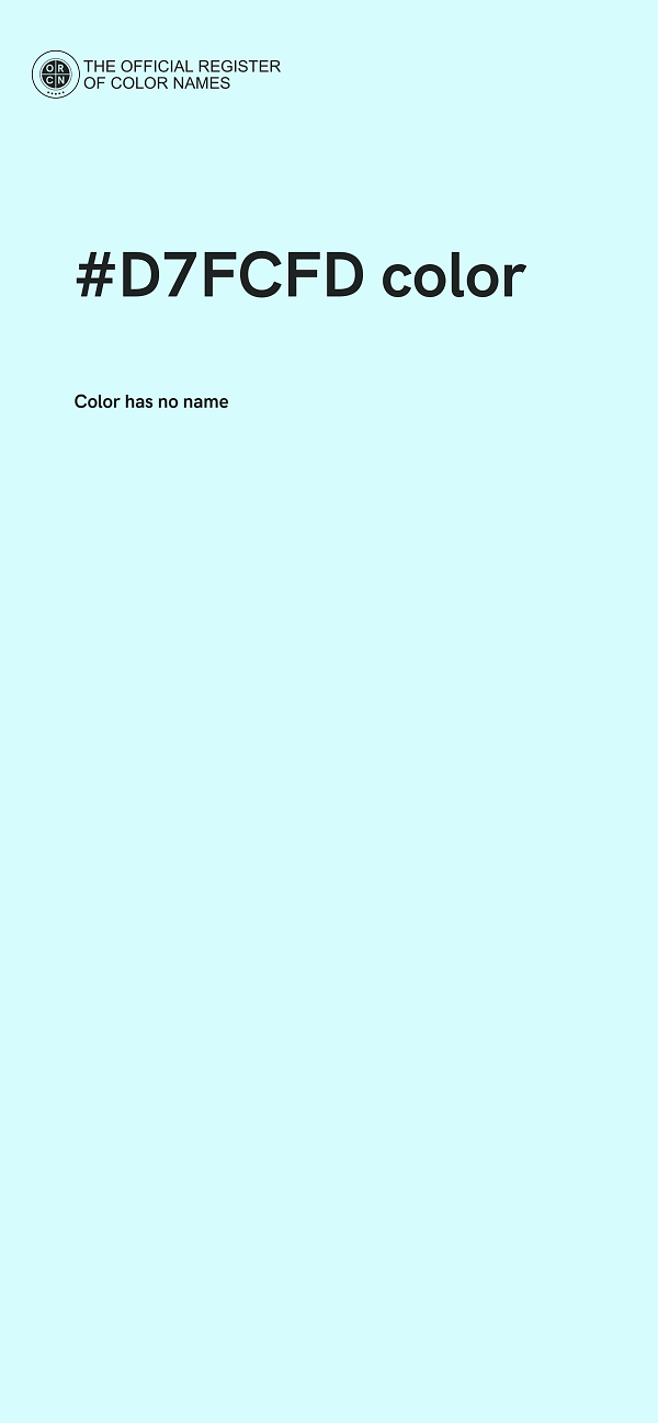 #D7FCFD color image