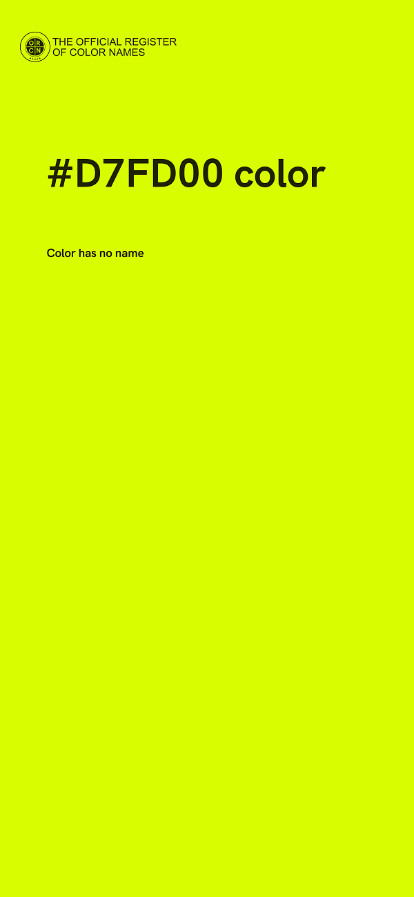 #D7FD00 color image