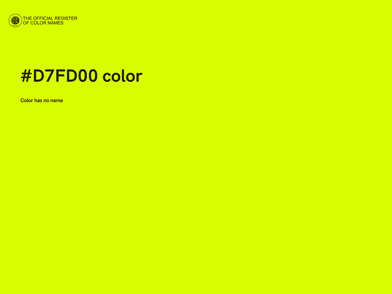 #D7FD00 color image