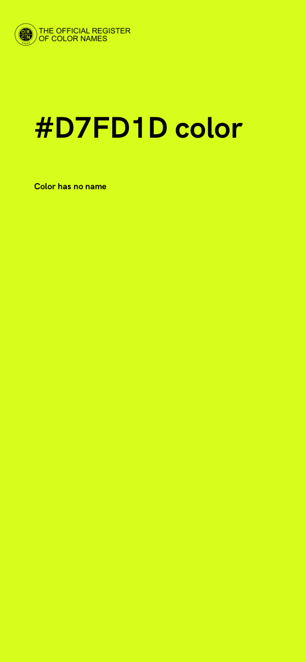 #D7FD1D color image