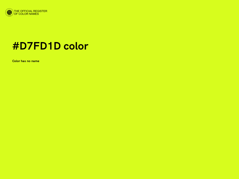 #D7FD1D color image