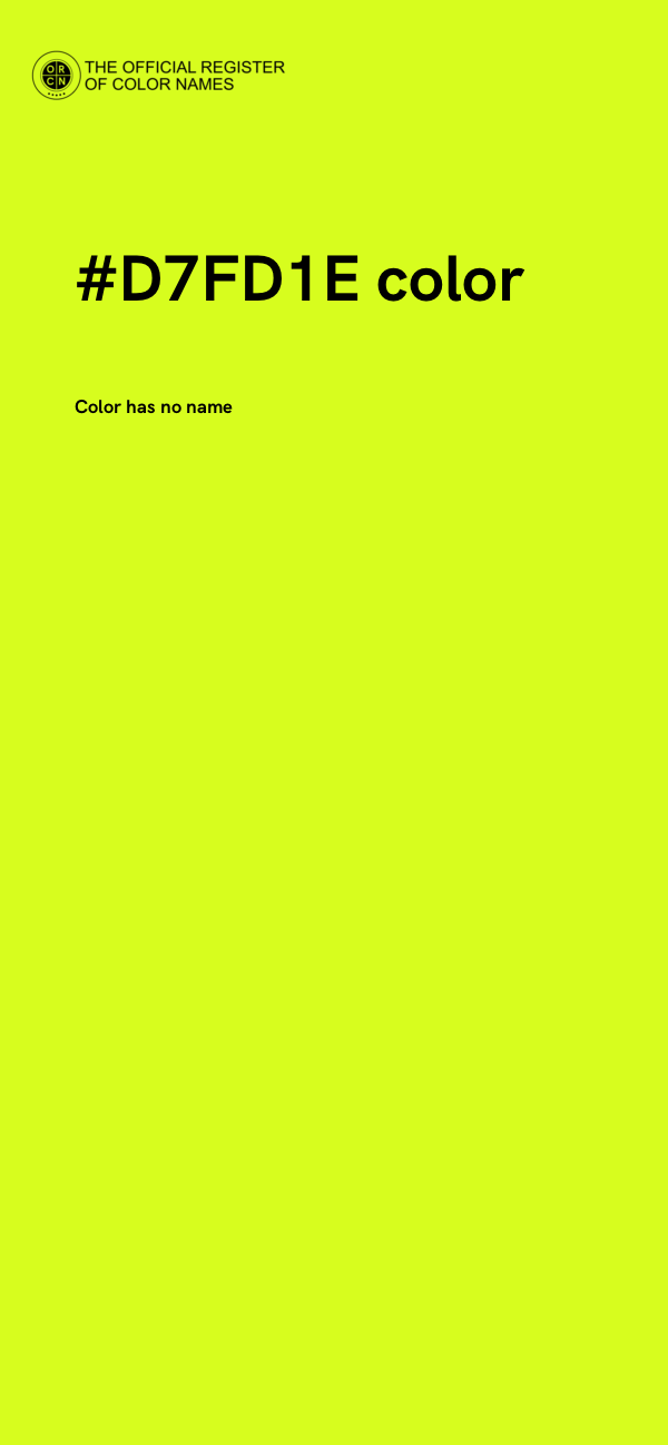#D7FD1E color image