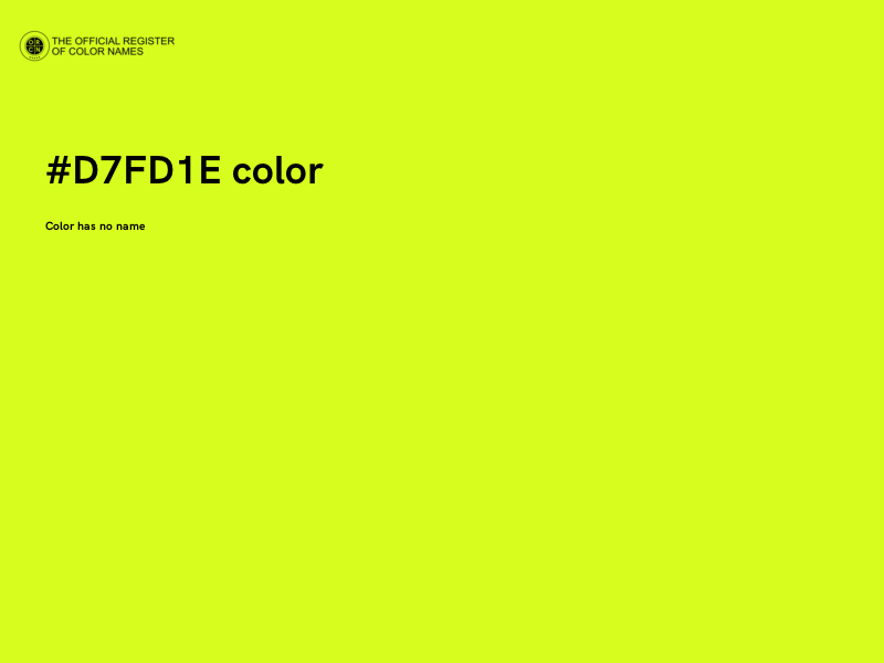 #D7FD1E color image