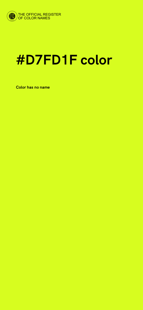 #D7FD1F color image