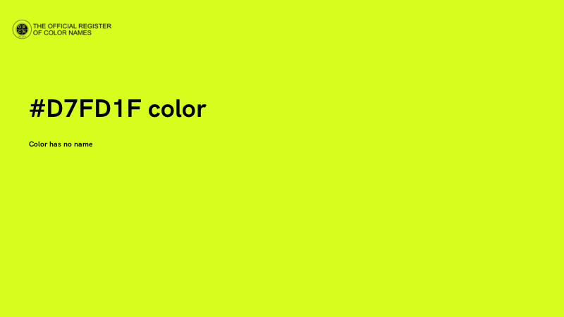 #D7FD1F color image