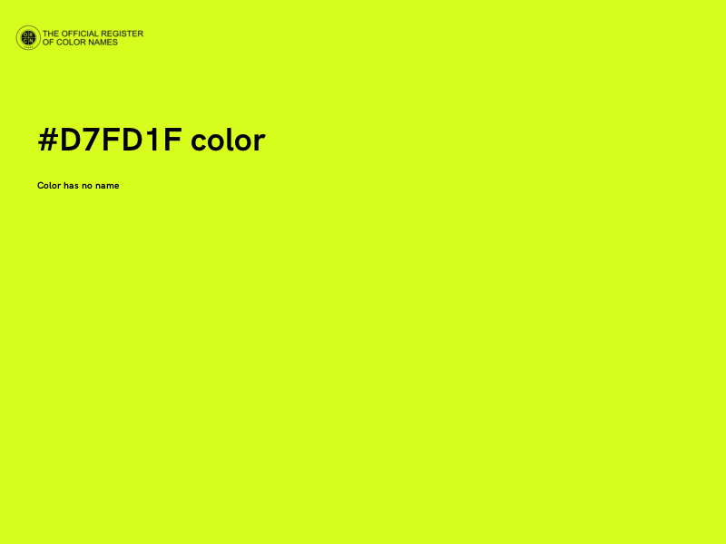 #D7FD1F color image