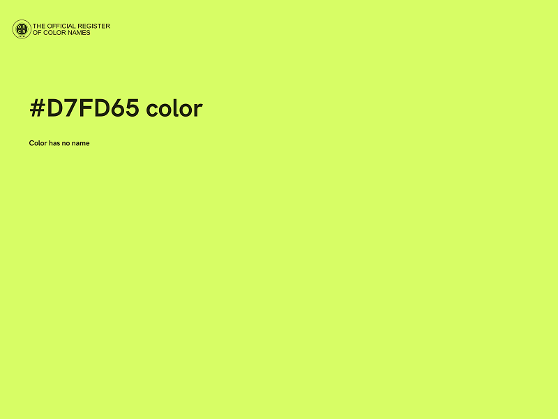 #D7FD65 color image