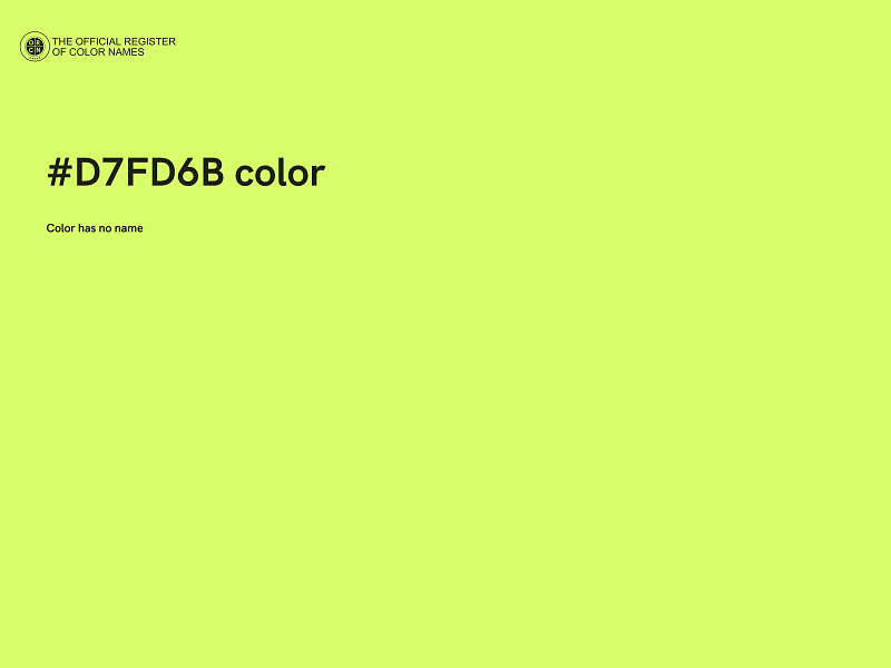 #D7FD6B color image