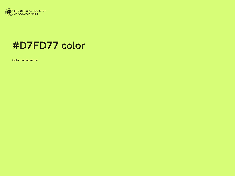 #D7FD77 color image