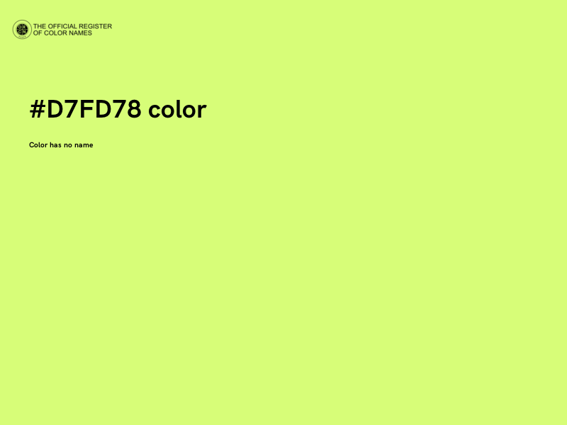 #D7FD78 color image