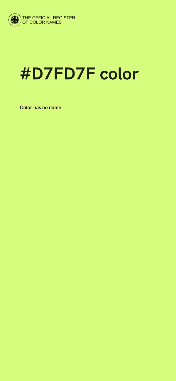 #D7FD7F color image