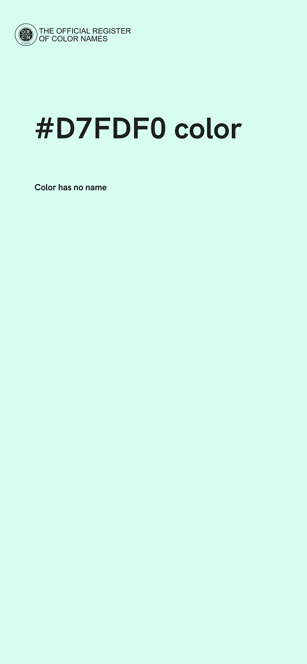 #D7FDF0 color image