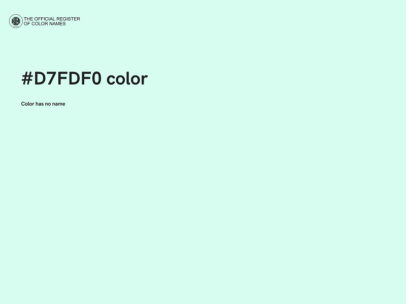 #D7FDF0 color image
