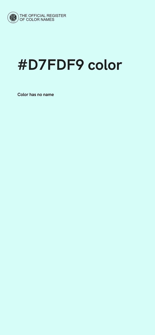#D7FDF9 color image