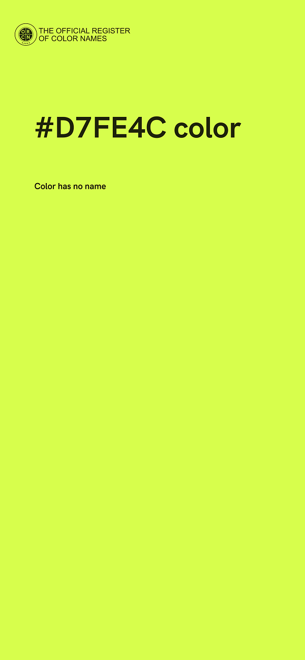 #D7FE4C color image