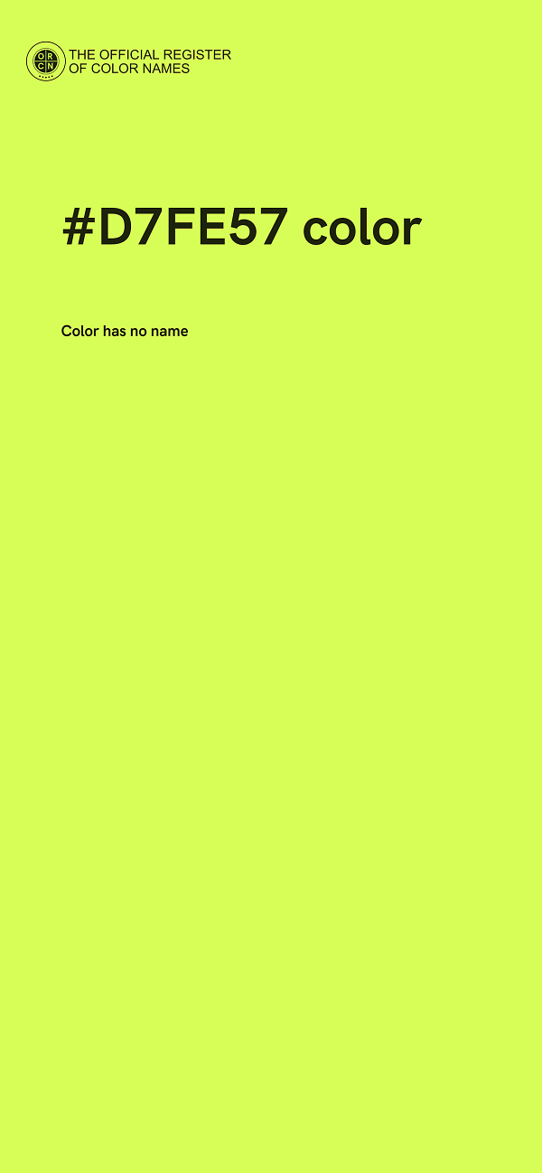 #D7FE57 color image