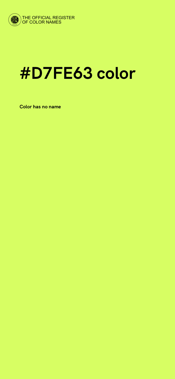 #D7FE63 color image
