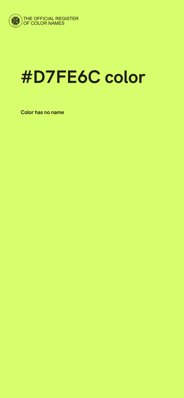 #D7FE6C color image