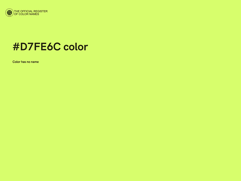#D7FE6C color image