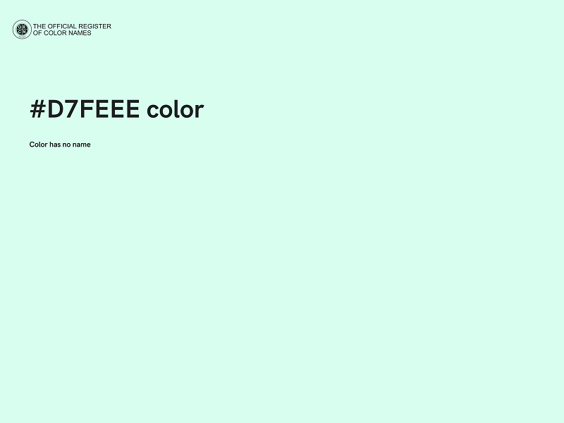 #D7FEEE color image