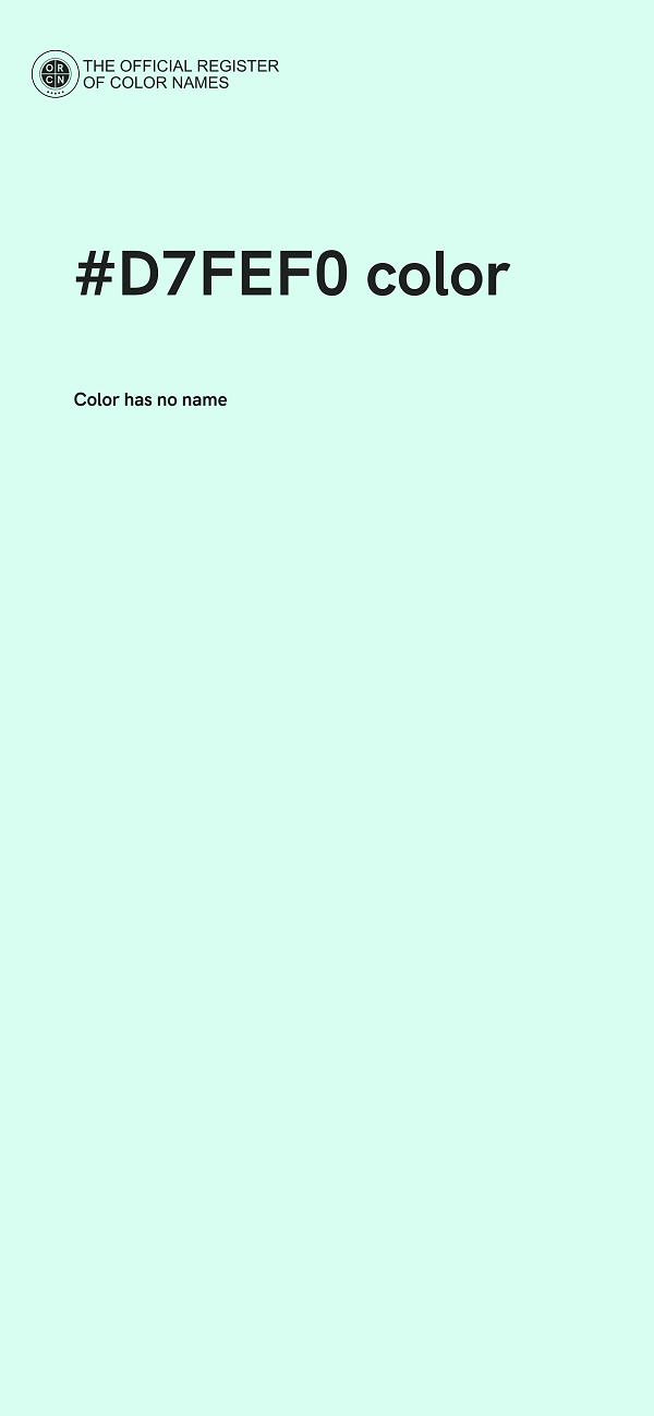 #D7FEF0 color image
