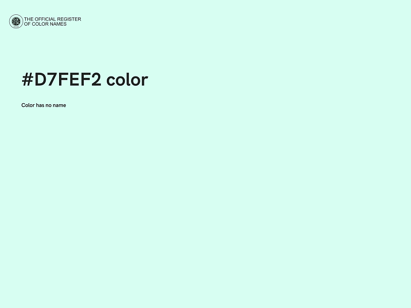 #D7FEF2 color image