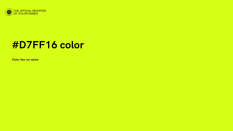 #D7FF16 color image