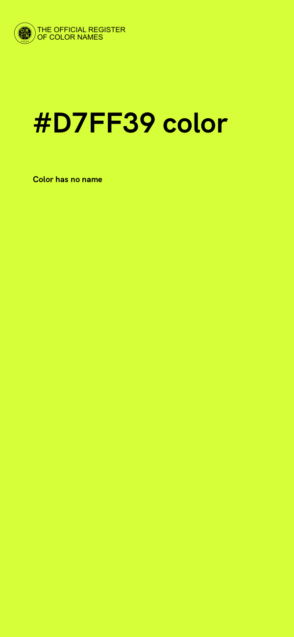 #D7FF39 color image