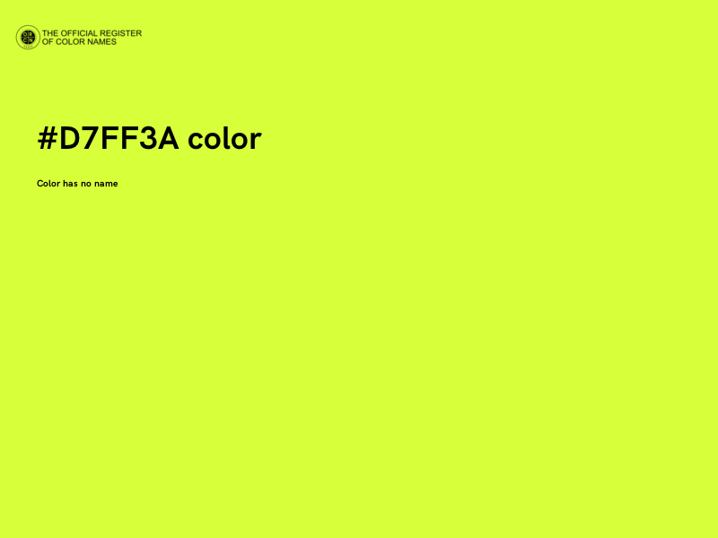 #D7FF3A color image