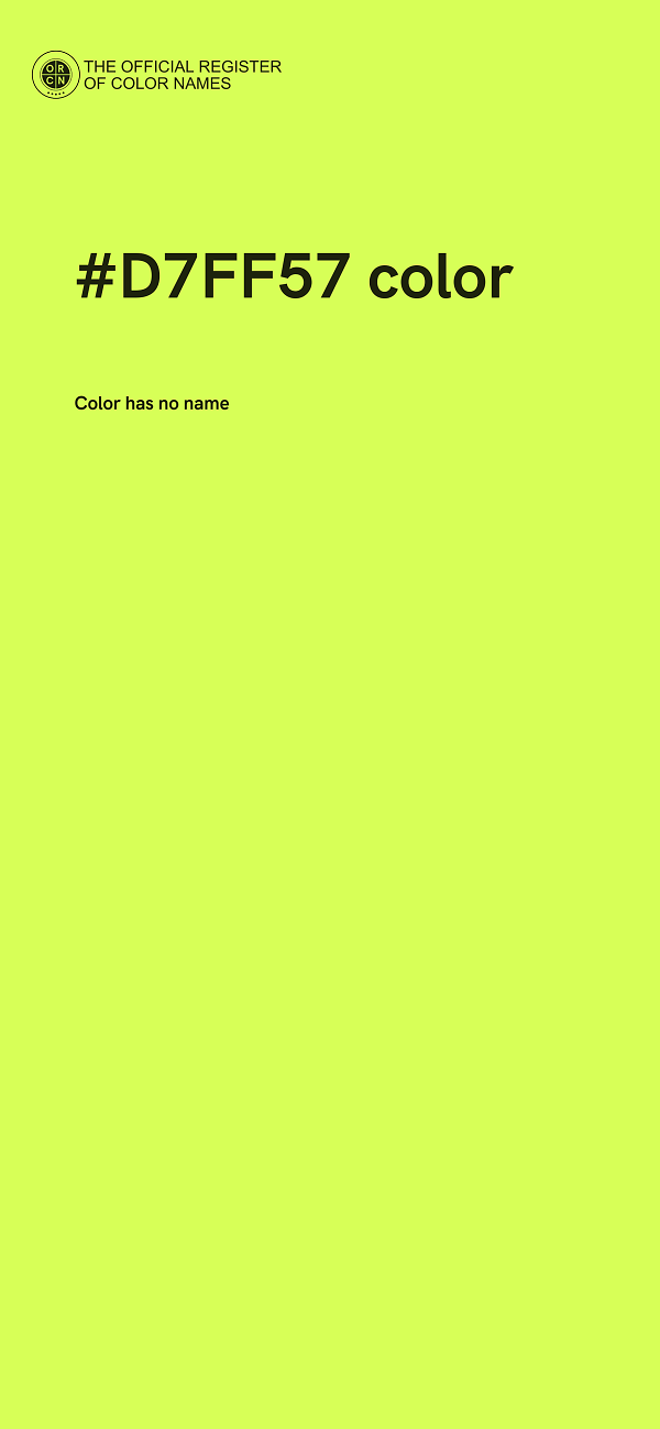 #D7FF57 color image