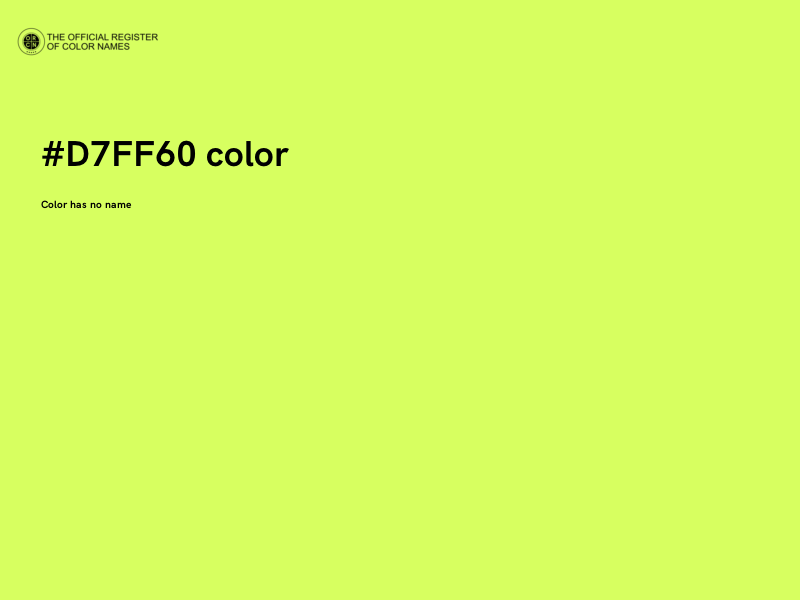 #D7FF60 color image