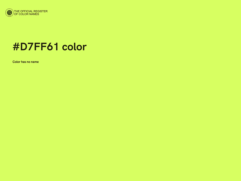 #D7FF61 color image