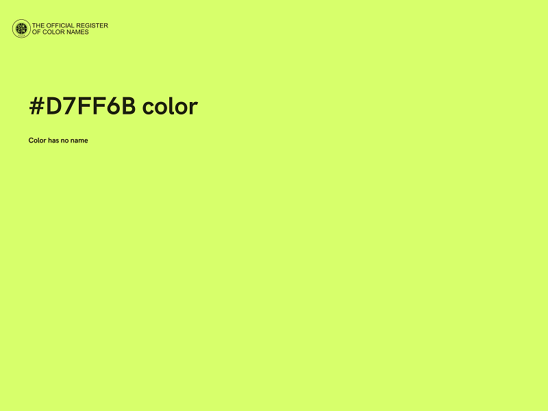 #D7FF6B color image