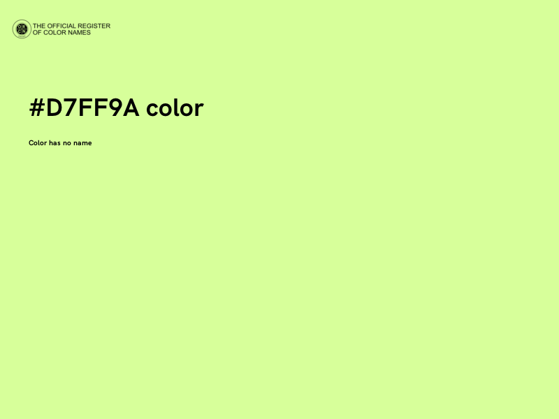 #D7FF9A color image